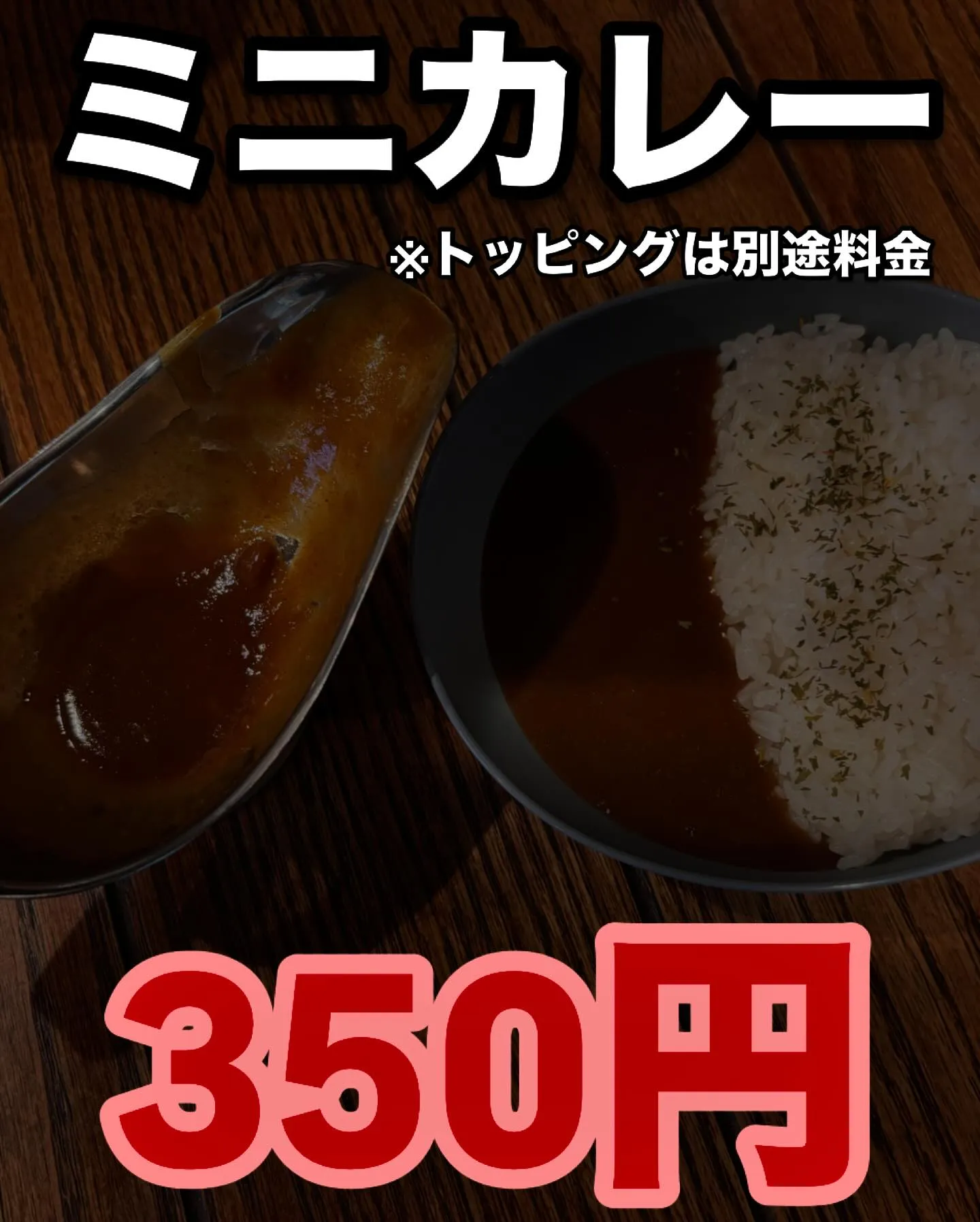 ミニカレーが登場✨